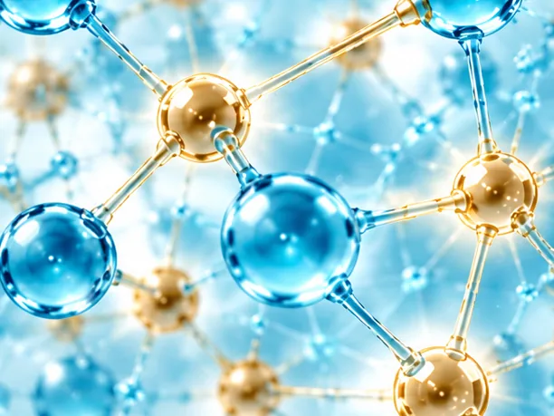 Illustration of linked blue spheres forming a lattice across a cell surface