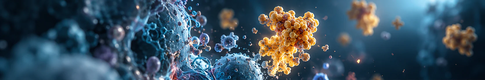 Scientific illustration of Galectin-3 in a cellular environment
