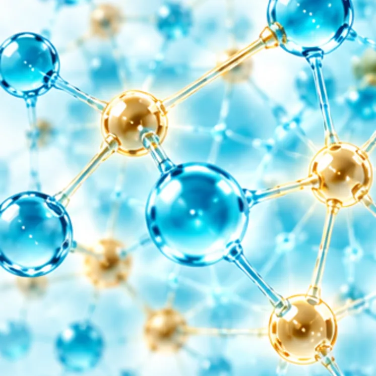 Close-up render of an intact glycan lattice on the cell surface